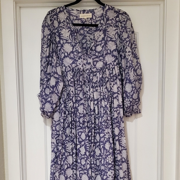 Daughters of India Kyra MIDI Dress - Blue Iris - Picture 5 of 9